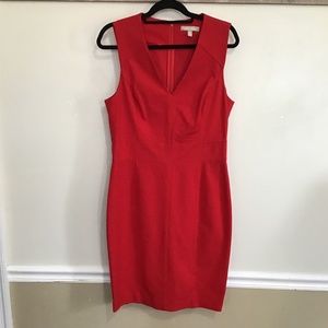 Banana Republic red tailored dress